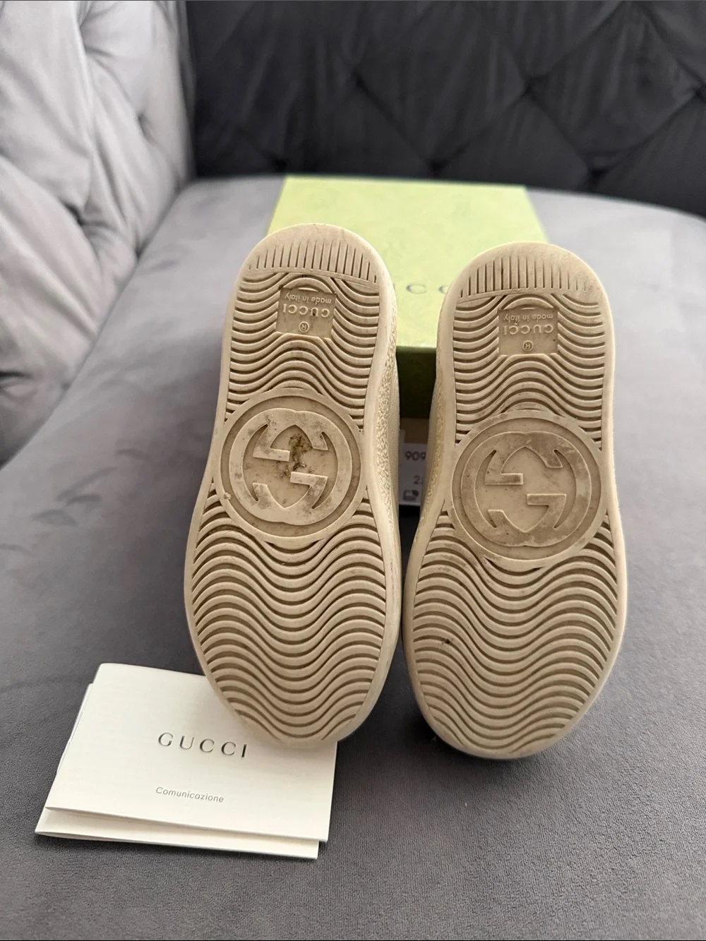 Gucci Kids Leather Sneakers